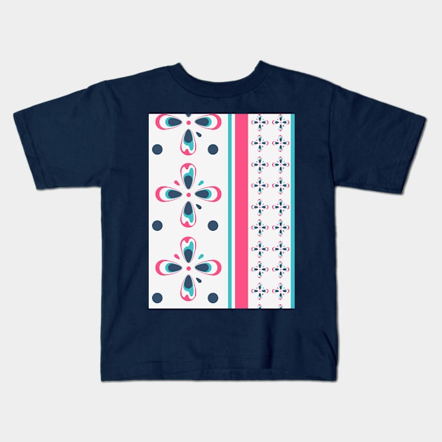 t shirt pattern modern Kids T-Shirt by AlfinStudio